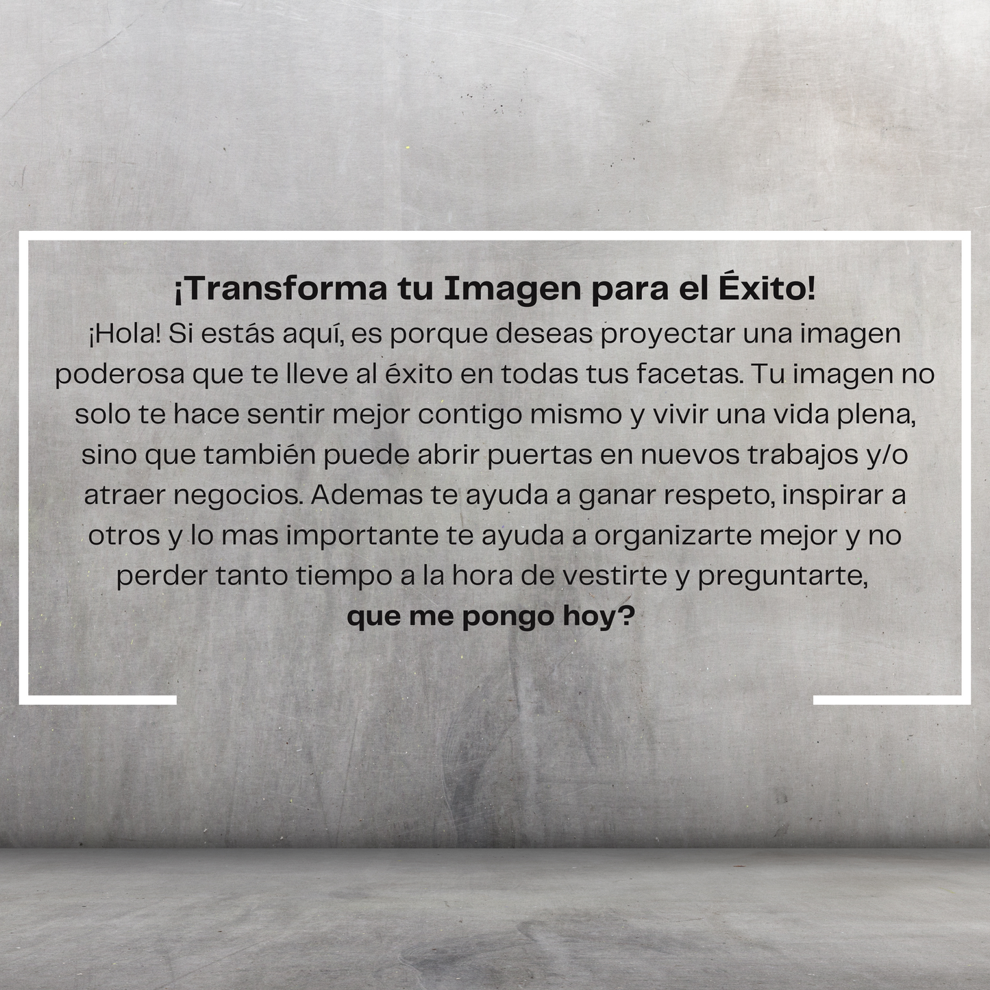 Asesoria de Imagen personalizada